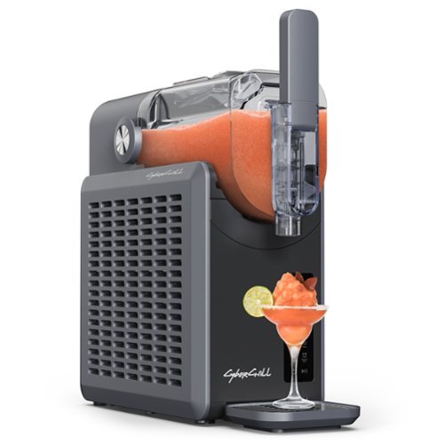 CyberChill Slushie Machine 68 oz, No Ice Needed Frozen Drink Maker with Control Lock, Delay Start, and 5 Presets - Gray