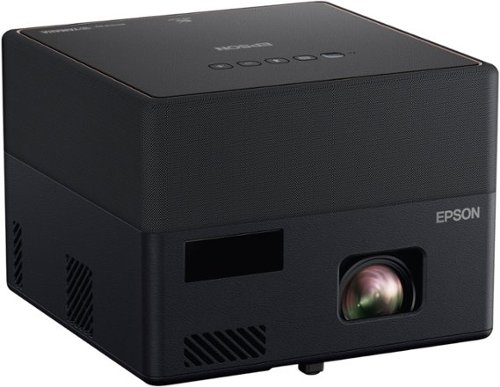 Epson - EpiqVision Mini EF12 Smart Streaming Laser Projector with HDR and Android TV - Black and Copper