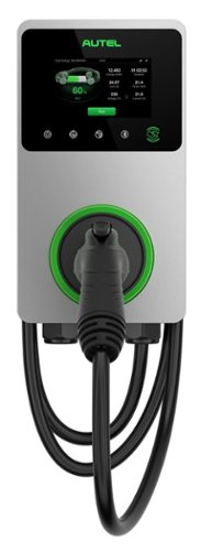 Autel - MaxiCharger J1722 Level 2 Hardwired Commercial Electric Vehicle (EV) Smart Charger - up to 50A - 25' - Dark Gray-Front_Standard 