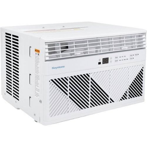 Keystone - 550 Sq. Ft. 12,000 BTU Window Mounted Air Conditioner with Remote Control - White