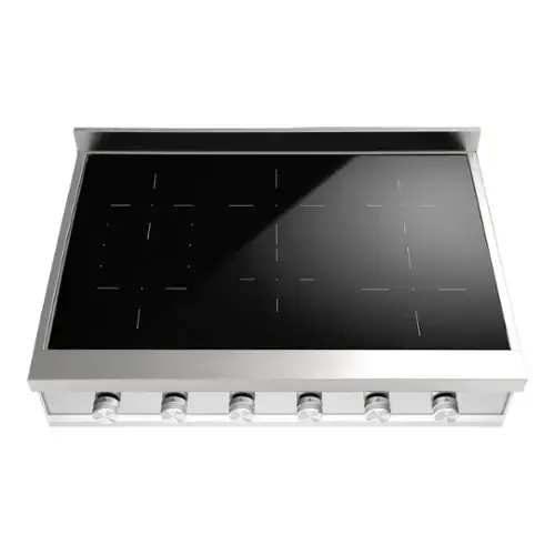 Front. ILVE - ILVE Professional Plus II 36 inch Built-In Induction Rangetop with 6 Induction Elements (Stainless Steel) - Stainless Steel.
