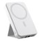 Alpha Digital - 10,000mAh Portable Magnetic Wireless Charge Power Bank with Phone Stand - White-Front_Standard