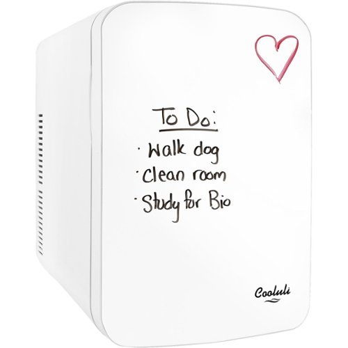 Cooluli - Vibe 0.5 Cu. Ft. Mini Fridge - White-Front_Standard