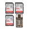 SanDisk - 64GB 140 MB/s SDXC Memory Card (3-pack) with All-In-One Card Reader-Front_Standard