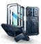 Dexnor - Case for Samsung Galaxy A16-5G with 2 Front Frame, Magnetic Slide Camera, Screen Protector Cover Heavy Duty Shockproof - Navy Blue-Front_Standard