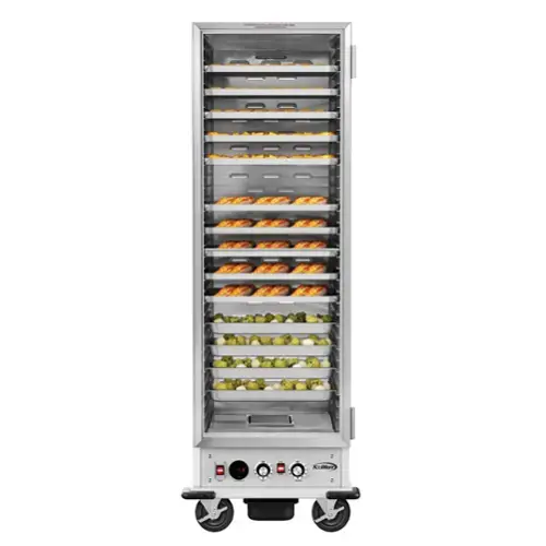 Front. Koolmore - 33 in. Commercial Non-Insulated Glass Door Heated Holding/Proofing Cabinet with 35-Pan Capacity in Silver KM-CHP36-SNGL - Silver.