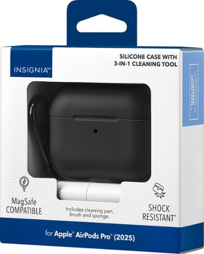 Best Buy essentials™ Silicone Case for Apple AirPods Pro 3 - Black BUY ONLINE