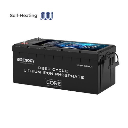 Renogy - 12V 300Ah Core Series Deep Cycle Lithium Iron Phosphate Battery w/Self-Heating