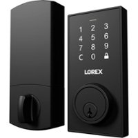 Lorex - Bluetooth Deadbolt Smart Lock with Touchpad - Matte Black