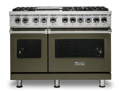 Viking - 5-Series Dual Fuel Self-Clean 48"W Sealed Burner Range - Martini-Front_Standard 