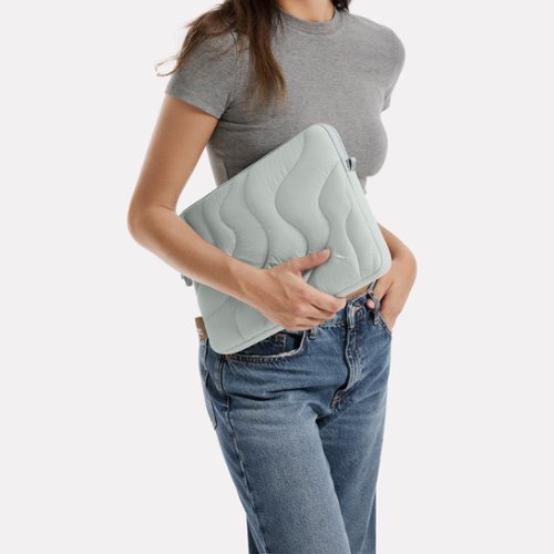 tomtoc Terra-A27 Puff Recycled Laptop Sleeve Bag for 13-inch MacBook Air M4 A3240/M3/M2/M1, 13 Inch MacBook Pro, Quilted Design - Lakeshore BUY ONLINE