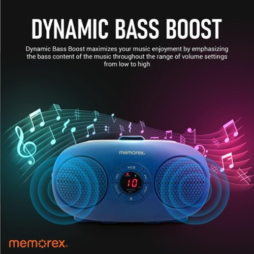Memorex MX BCD20 AM/FM CD Player Boombox BCD20-BLU - Best Buy