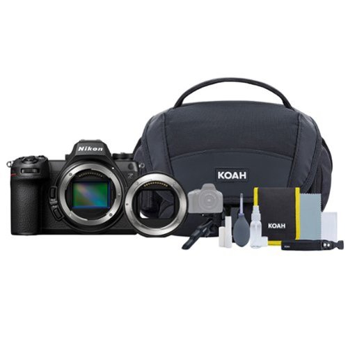 Nikon - Z6III FX Format Mirrorless Camera Body with Mount Adapter and Bag Bundle - Black-Front_Standard 