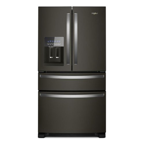 Whirlpool - 24.5 Cu. Ft. French Door Refrigerator with Two-Tier Freezer Storage - Black Stainless Steel