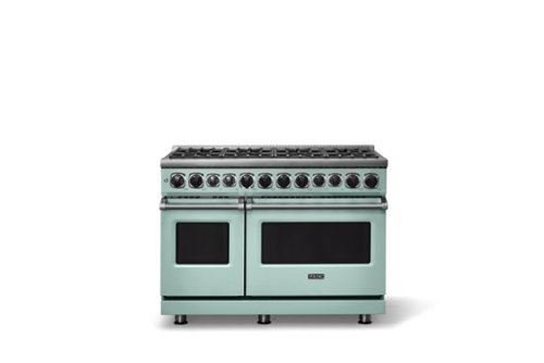 Viking - 48 in. Wide 8 Burner Dual Fuel Sealed Burner Range - Splash-Front_Standard 