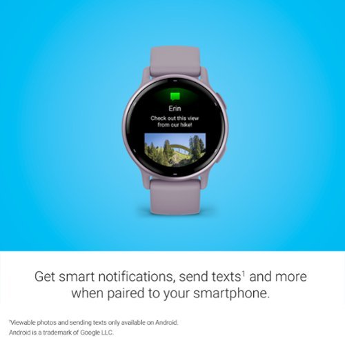 Garmin vívoactive 5 GPS Smartwatch 42 mm Fiber-reinforced polymer - Metallic Orchid Aluminum and Orchid - (2023) WORLDWIDE DELIVERY
