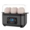 tesslux - Electric Rapid Egg Cooker, 6 Egg Capacity for Hard Boiled Eggs, Poached Eggs, Scrambled Eggs, or Omelets Maker w - Gray-Front_Standard