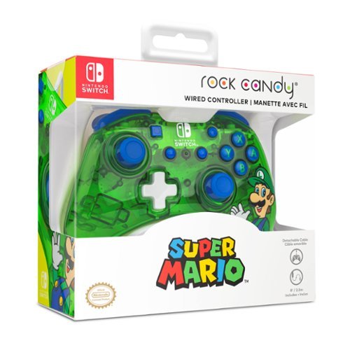 PDP Rock Candy™ Wired Controller: Nintendo Switch, Nintendo Switch (OLED Model) - Luigi Lime WHERE TO BUY
