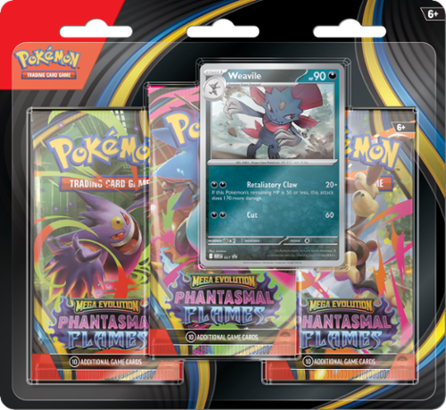 Pokmon Trading Card Game: Mega Evolution Phantasmal Flames 3Pk Booster Styles May Vary 10-10187-122 - Best Buy Pokmon Trading Card Game: Mega Evolution Phantasmal Flames 3Pk Booster Styles May Vary 10-10187-122 - Best Buy