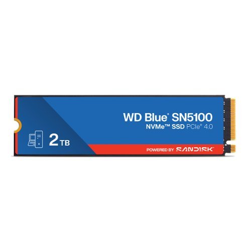 WD Blue SN5100 2TB Internal SSD PCIe Gen 4 x4 NVMe for laptops and desktops' INTERNATIONAL SHIPPING