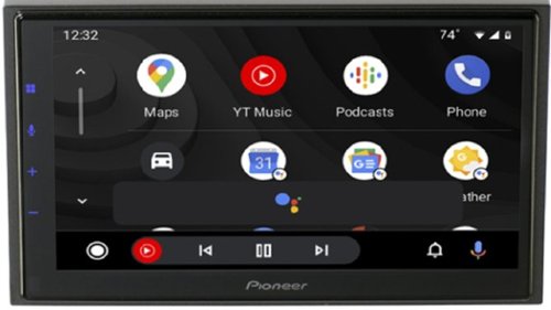 Pioneer - DMH Series 6.8in. 1-DIN Android Auto and Apple CarPlay Compatible Bluetooth Multimedia Digital Media Receiver - Black-Front_Standard 