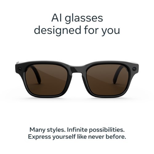 Meta Adventurer Large - Smart AI glasses for Women, Men — Meta AI, 12MP Camera, Live Translate— 3K HD resolution-Brown Lenses - Classic Black WORLDWIDE DELIVERY