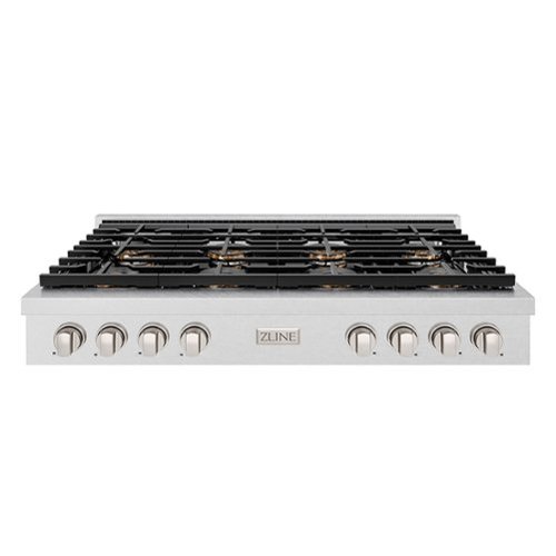 ZLINE - 48 in. Paramount Gas Rangetop with 8 Burner DuoPro Cooktop (PSRTS-48) - Satin Stainless Steel