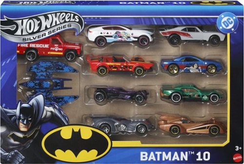 Mattel - Hot Wheels Silver Series Batman 10-Pack - COLLECTABLES - Multicolor