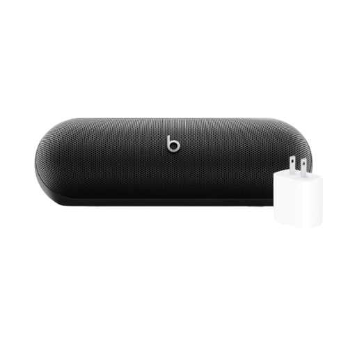 Beats - Pill Portable Wireless Bluetooth Speaker + Power Adapter - Matte Black-Front_Standard 