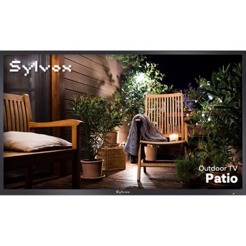 Sylvox - 50" Patio series 4K UHD google system partial sun IP55 waterproof smart outdoor TV (2025)