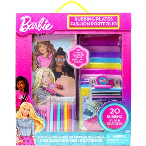 Tara Toys - Barbie Rubbing Plates Fashion Portfolio - 3+