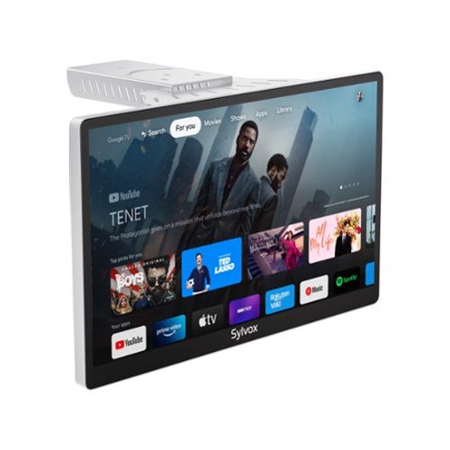 Sylvox - 15.6" Mini Under Cabinet Smart TV for Kitchen, 1080P Full HD Google TV with Voice Remote