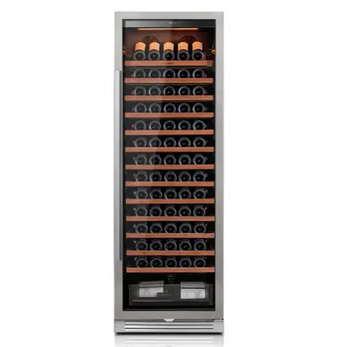 Front. Ca'Lefort - 24 inch 166-Bottle Wine Cooler Refrigerator | Freestanding/Built-In stainless steel  for Home, Bar & Office - stainless steel.