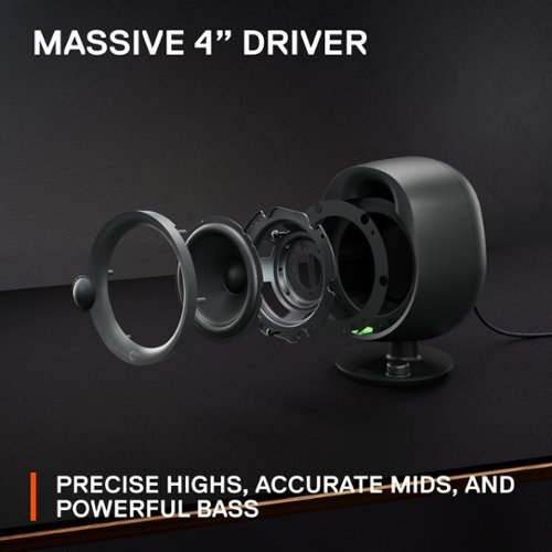 SteelSeries Arena 3 Bluetooth Gaming Speakers with Polished 4 Drivers (2-Piece) - Black WORLDWIDE DELIVERY