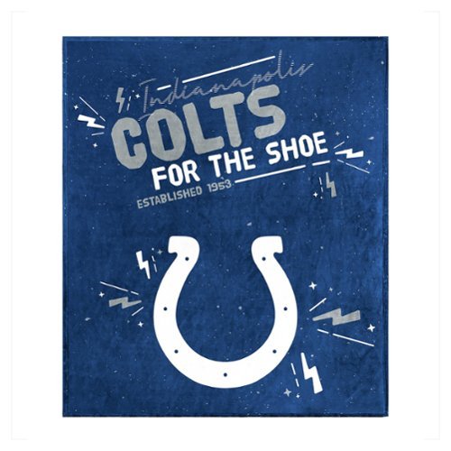 Logo Brands - Indianapolis Colts 60" x 70" Plush Throw Blanket - Multicolor-Front_Standard 