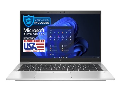 HP - EliteBook 845 G8 AMD Ryzen 5 Pro 5650U 2.3GHz, 16GB, 512GB SSD, 14inch FHD, Windows 11 Pro (Refurbished) - Silver-Front_Standard 