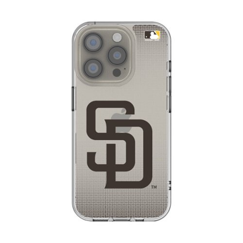 Keyscaper - MLB - San Diego Padres Linen Logo iPhone Clear Case - 13 mini - Multicolor-Front_Standard 