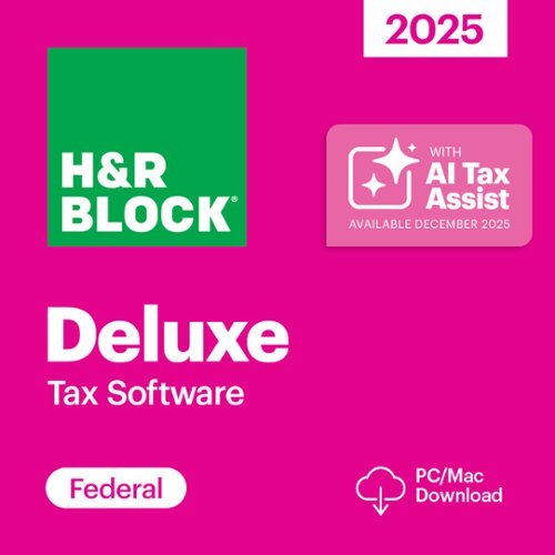 H&R Block - Tax Software Deluxe 2025 - Windows, Mac OS