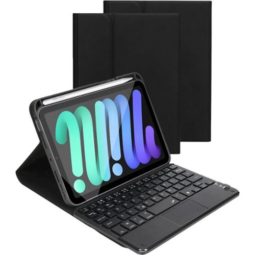 SaharaCase Keyboard Folio Case for Apple iPad mini (A17 Pro) and Apple iPad mini (6th Generation 2021) - Black WORLDWIDE DELIVERY