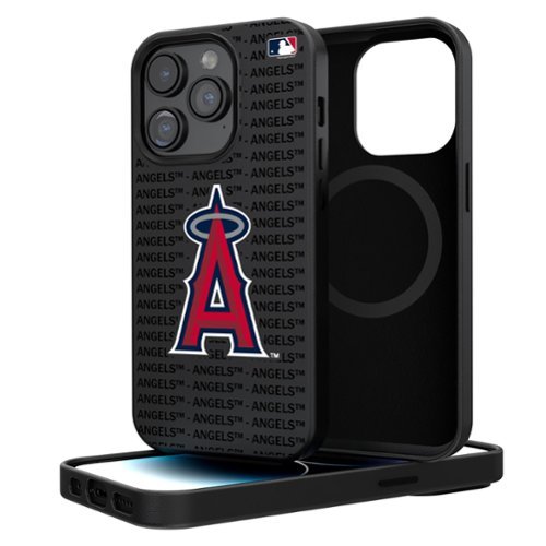 Keyscaper - MLB - Los Angeles Angels Primary Logo iPhone Magnetic Bump Case - 16 Pro Max - Black-Front_Standard 