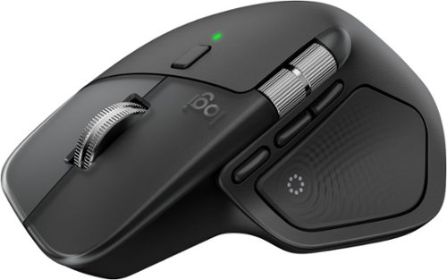  Logitech - MX Master 4 - Adobe Edition - Laser Ergonomic Mouse with Advanced Performance Haptic Feedback - Wireless - Black