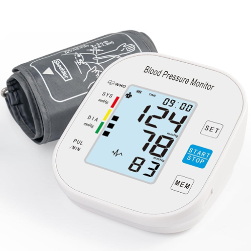 MOVSSOU - Blood Pressure Monitors Upper Arm Automatic - White-Front_Standard 
