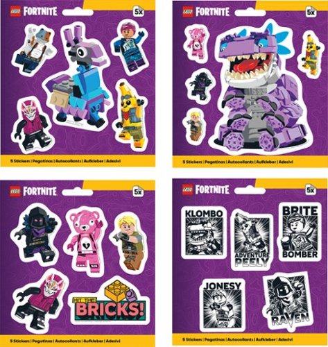Santoki - LEGO® FORTNITE® Sticker 4 style Assortment (48pc, 12/Style) - Styles May Vary