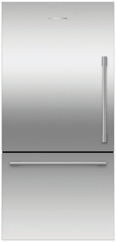 Fisher & Paykel - Active Smart 17.1 Cu Ft  Bottom Freezer Refrigerator with Ice - Stainless Steel