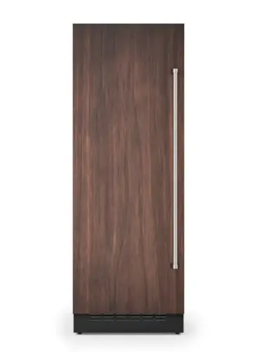 Front. Viking - 30"W 16.0 cu. ft Integrated Upright Built-in Column Freezer-Custom Panel _LH - Panel Ready.