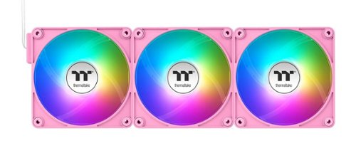 Thermaltake - CT120 EX ARGB Sync 120mm Computer Case Cooling Fan (3-Pack) - Bubble Pink