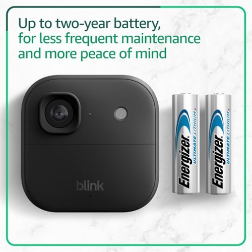 Blink Outdoor 2K+ 2K video resolution, Color night vision, Two-way audio with noise cancellation, Smart detection - 1CAM - Black HOW TO BUY