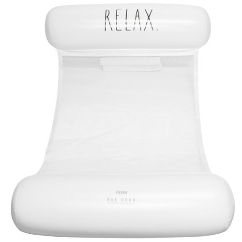 Salus Brands, LLC Rae Dunn: Relax Hammock Pool Lounge - 54x 28, CocoNut Float, Inflatable Drifter, Exercise & Relaxation Chair, Ages 8+ GLOBAL SHIPPING