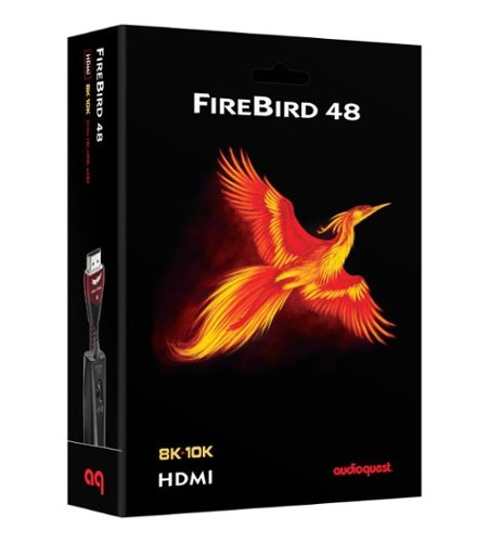 AudioQuest FireBird 48 7.5'   4K-8K-10K 48Gbps   HDMI Cable - Red on Black WORLDWIDE DELIVERY