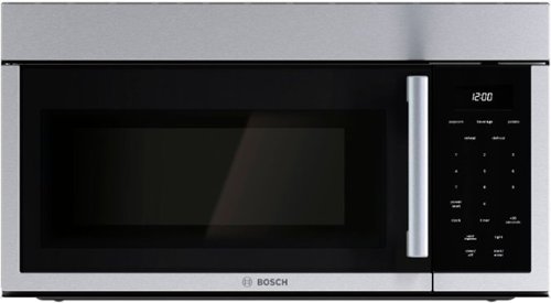 Bosch - 300 Series 1.7 Cu. Ft. Over-the-Range Microwave with Sensor Cooking and Multi-Speed 300 CFM Vent - Stainless Steel